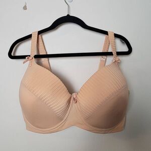 Keia Pink Bra Underwire Lined Full Coverage Nude 42G